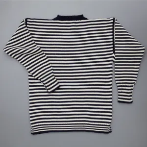 Guernsey Sweater Navy Stripe