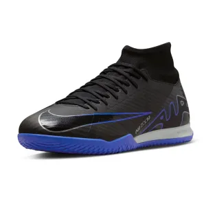 Nike Zoom Superfly 9 Academy Indoor Soccer Shoes (Black/Chrome-Hyper Royal)